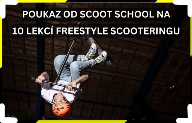 Poukaz Scoot School na 10 lekcí freestyle scooteringu