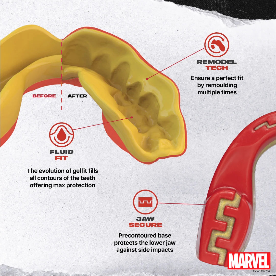 Chránič zubů Safe Jawz Marvel Iron Man Junior