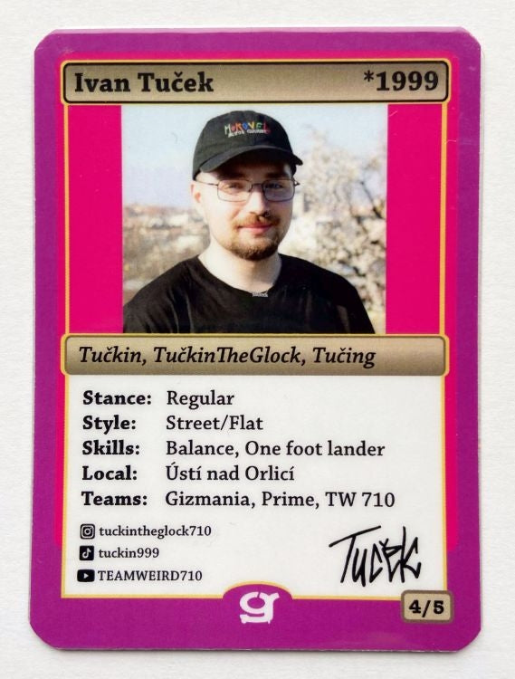 Kartička jezdce Ivan Tuček LTD
