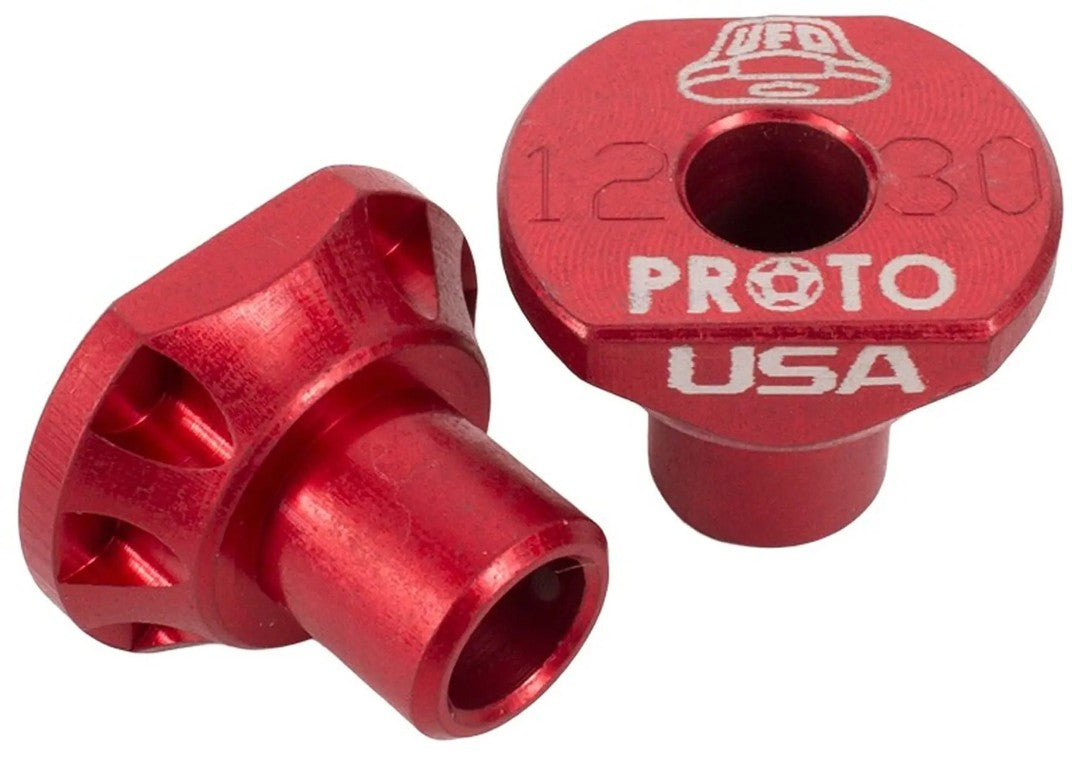 Proto UFO Rear Wheel Adapters 12/30mm Red