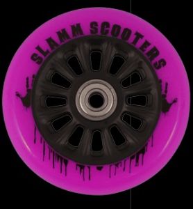 Slamm 100 Scooter Wheel Black Pink